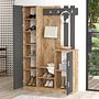 Orga Wardrobe Brown Grey 113.6cm x 180cm 3