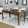 Milan Dining Table Walnut Brown 145cm x 75cm 0