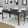 Milan Dining Table Walnut Brown Anthracite 145cm x 75cm 0