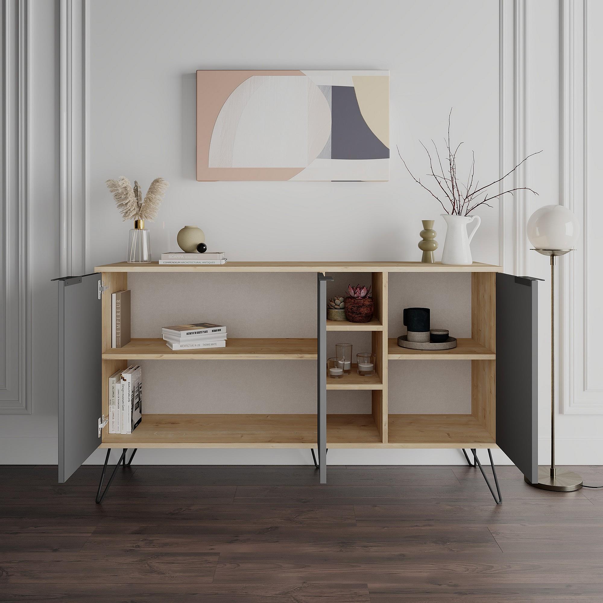 Clara Chest of Drawers Anthracite 1