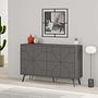 Dune chest of drawers anthracite 123cm x 62.4cm 0
