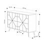 Dune chest of drawers anthracite 123cm x 62.4cm 5