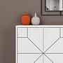 Dune White Chest of Drawers 123cm x 62.4cm 3
