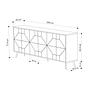 Dune Chest of Drawers Anthracite 183.8cm x 77.4cm 5