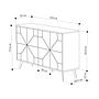 Dune Chest of Drawers Brown 123cm x 77.4cm 5