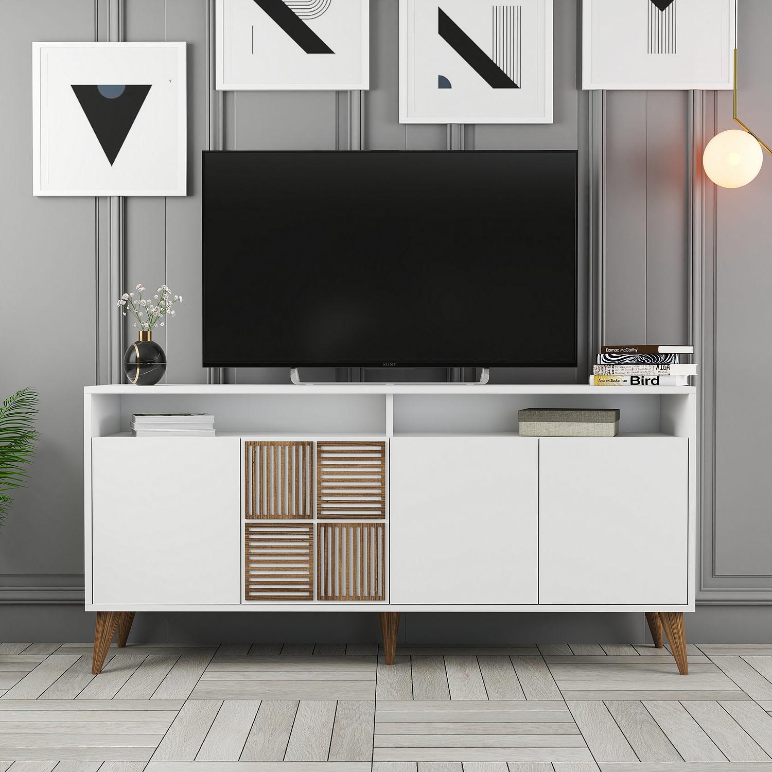 Milan Sideboard White 160cm 4