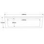 Consolle con scaffale marrone 6