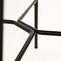 Marlen Bar Stool Faux Leather Metal Beige 4