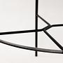Marlen Stool Faux Leather Metal Beige 3
