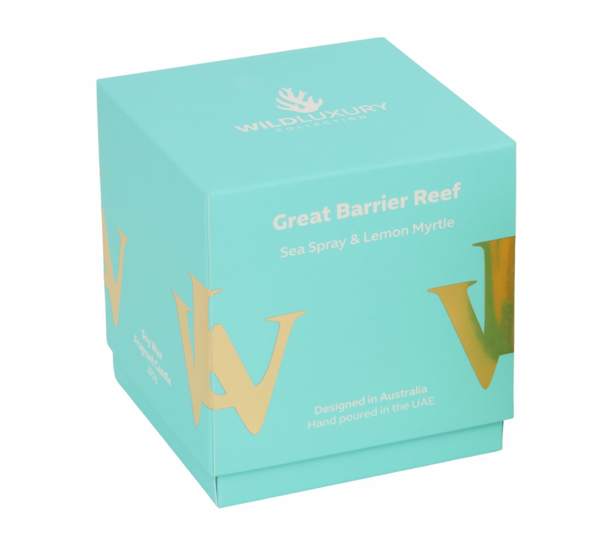 Handgegossene Sojawachs Duftkerze Great Barrier Reef 225g 1