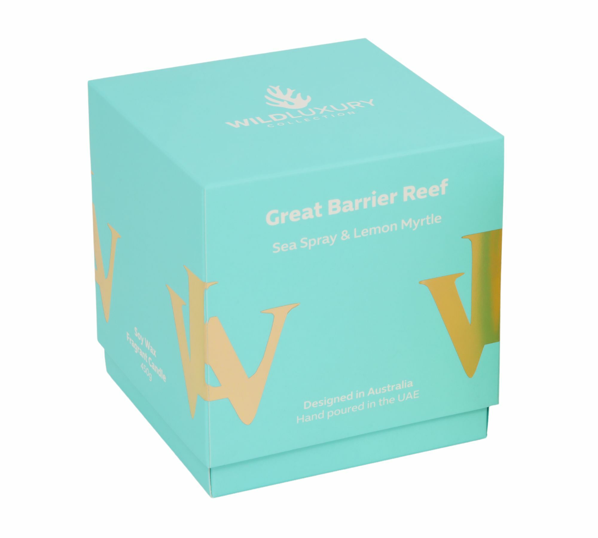 Handgegossene Sojawachs Duftkerze Great Barrier Reef 450g 1