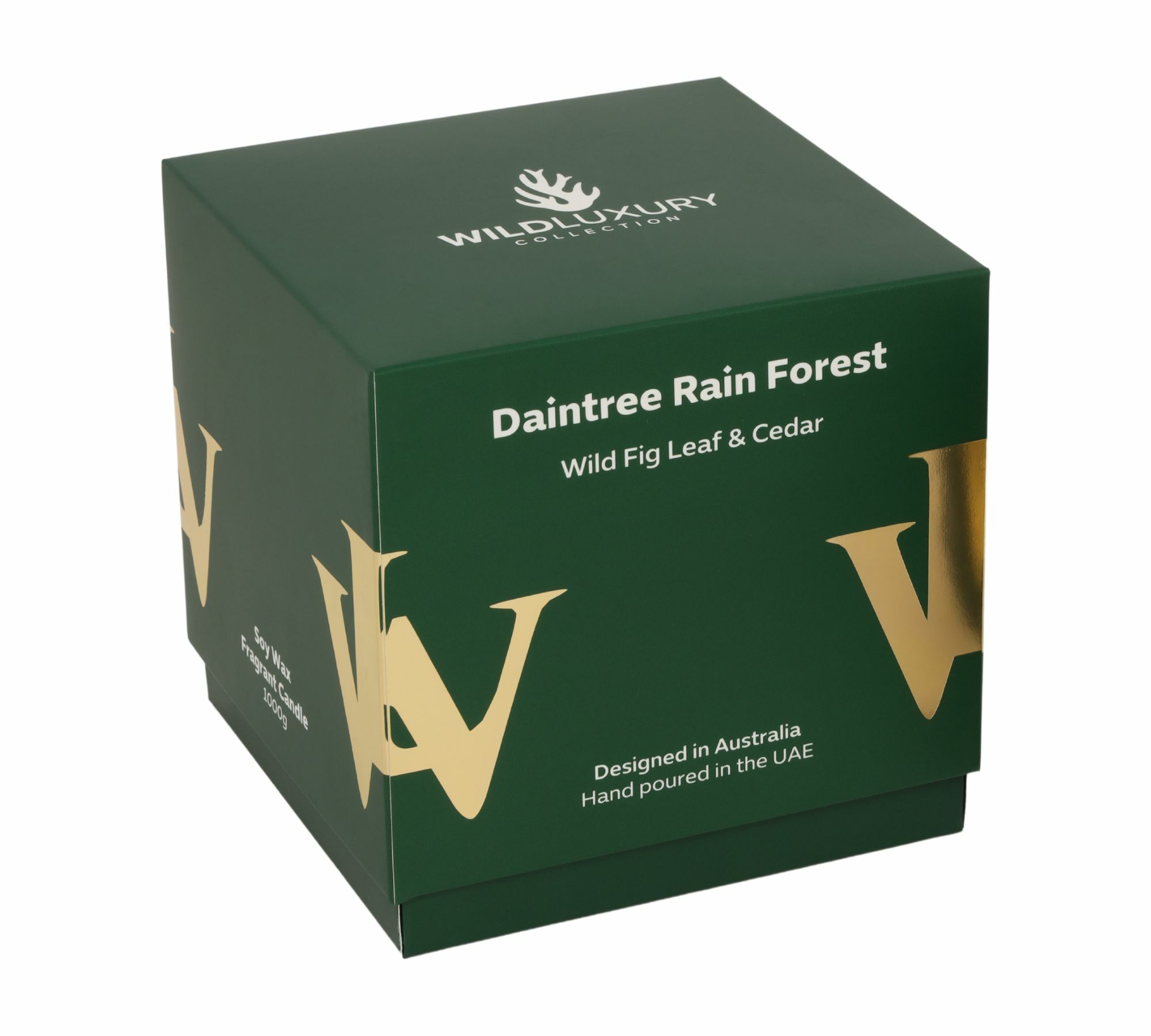 Handgegossene Sojawachs Duftkerze Daintree Rain Forest 1000g 1