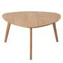 Couchtisch MDF Massivholz Braun 1