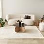 Bubble Coffee table Safety glass Tinted Oak brown Ø75cm 2