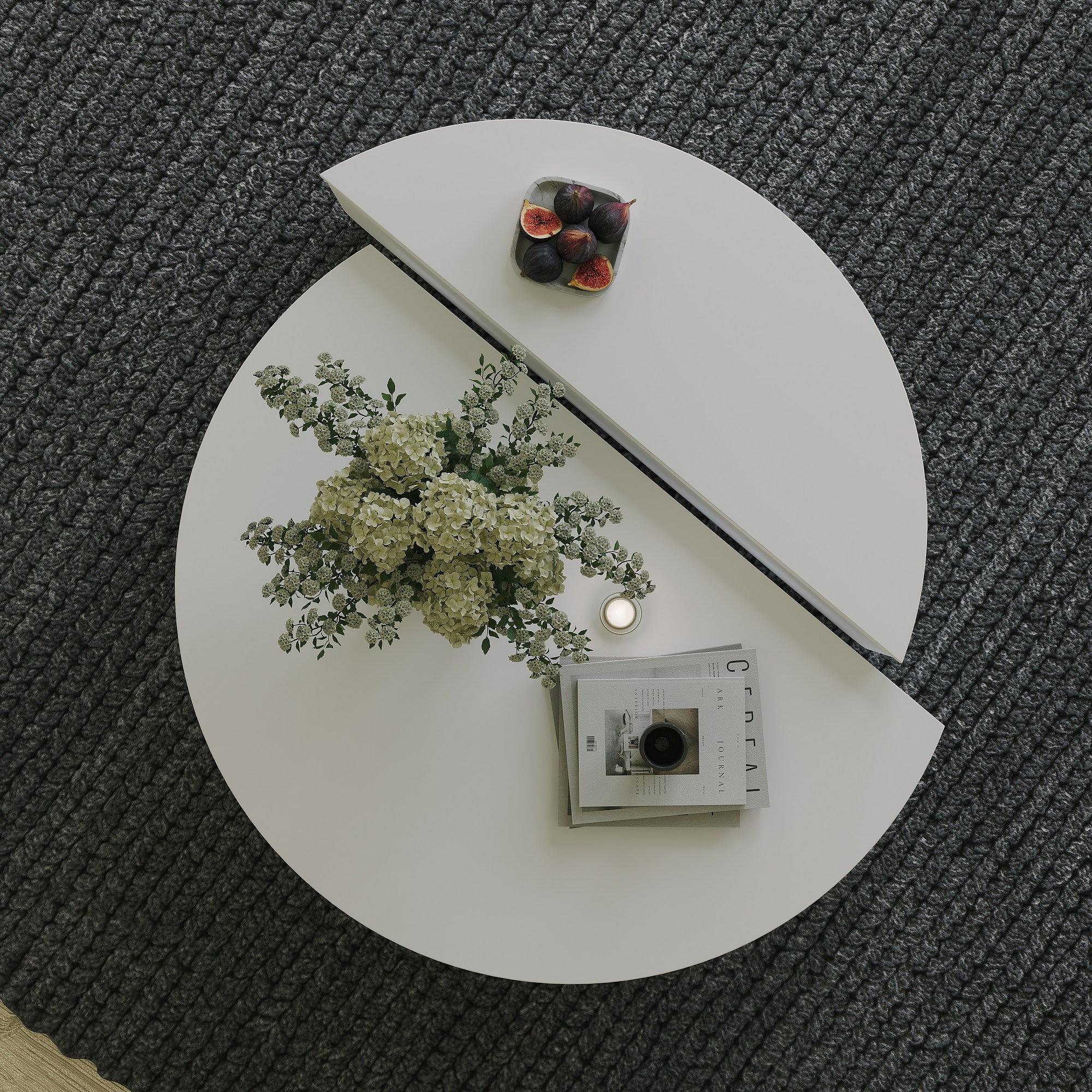 Podium Coffee Table White 6