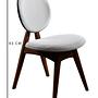 2x Touch Chair Wood Veneer Linen Cream 9