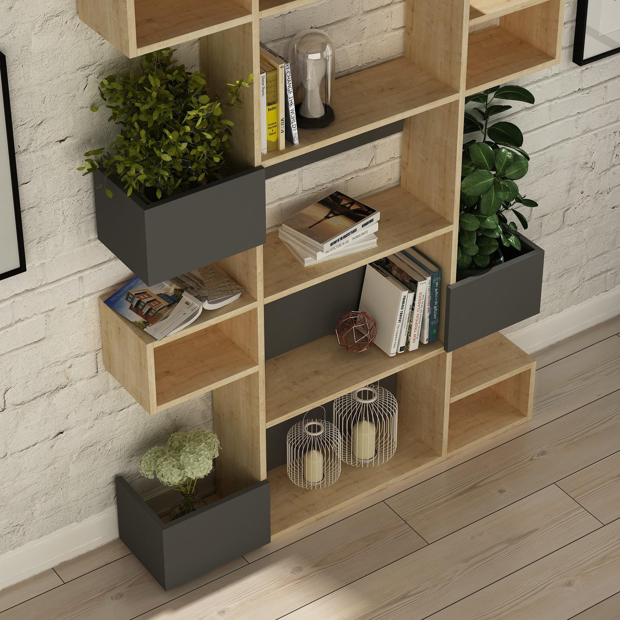 Niho Bookshelf Anthracite 1