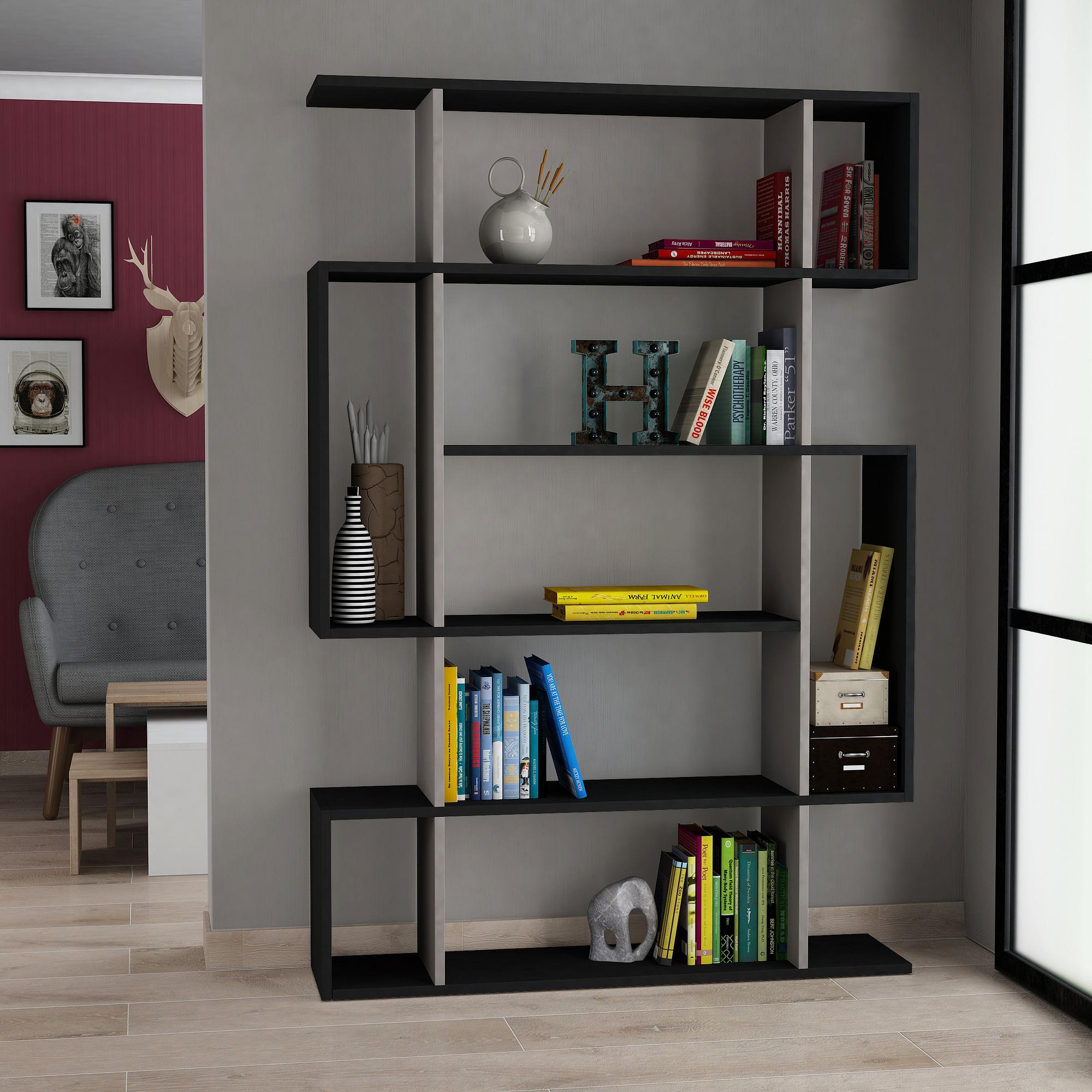 Mito Bookshelf Anthracite Light Mocha 0