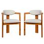 2x Touch Chair Wood Veneer Cream 6