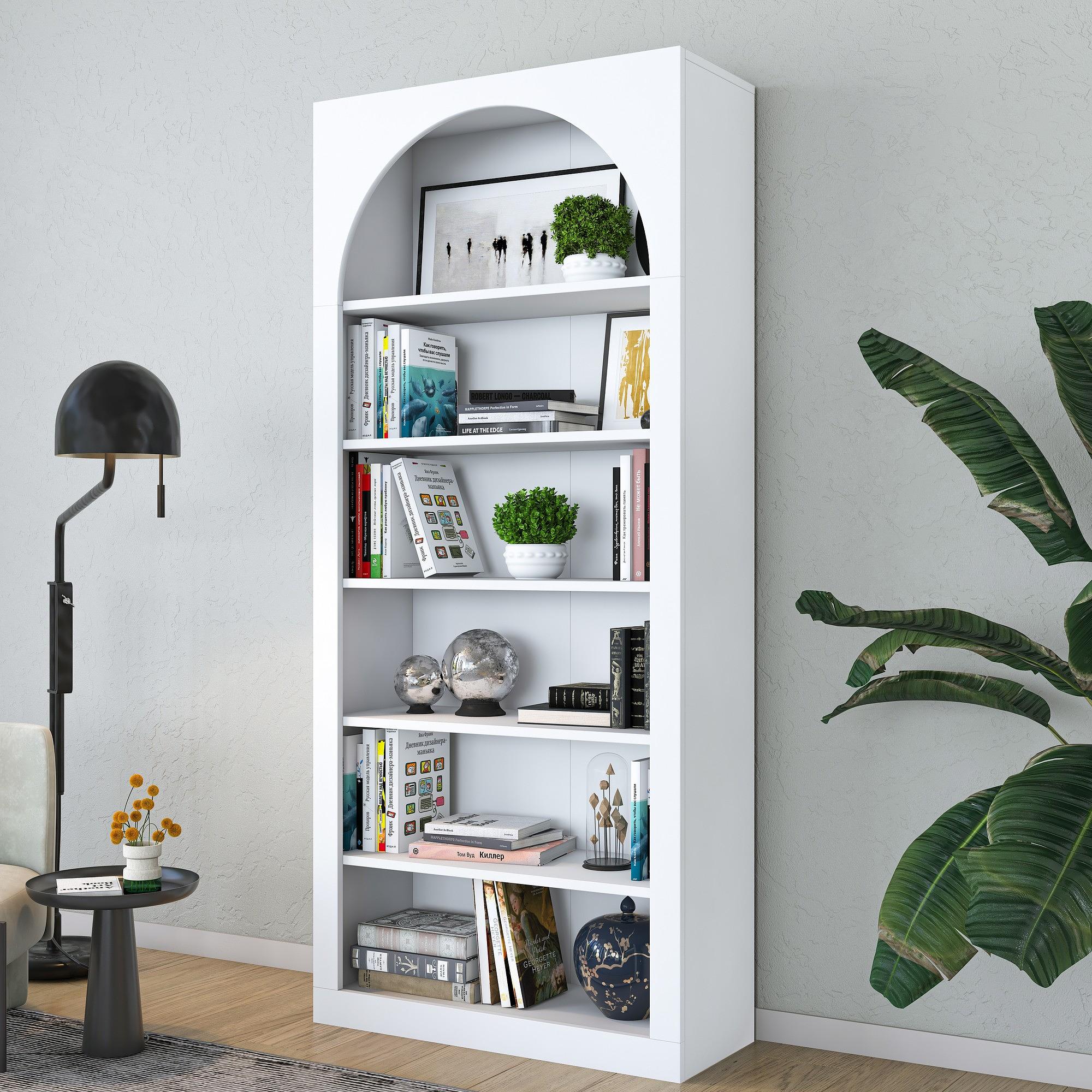 Cave Bookshelf White 1