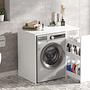 Washing machine cabinet with shelf White 94.5cm x 88.3cm 2