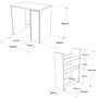 Washing machine cabinet with shelf Walnut brown 94.5cm x 88.3cm 6