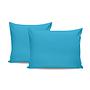 2x Pillowcase Ranforce Cotton Turquoise 0