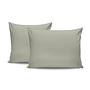 2x Pillowcase Ranforce Cotton Grey 0