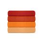 2x Pillowcase Ranforce Cotton Orange 2