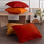2x Pillowcase Ranforce Cotton Orange 1