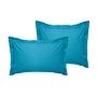 2x Pillowcase Ranforce Cotton Turquoise 0