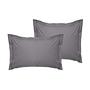 2x Pillowcase Ranforce Cotton Grey 0
