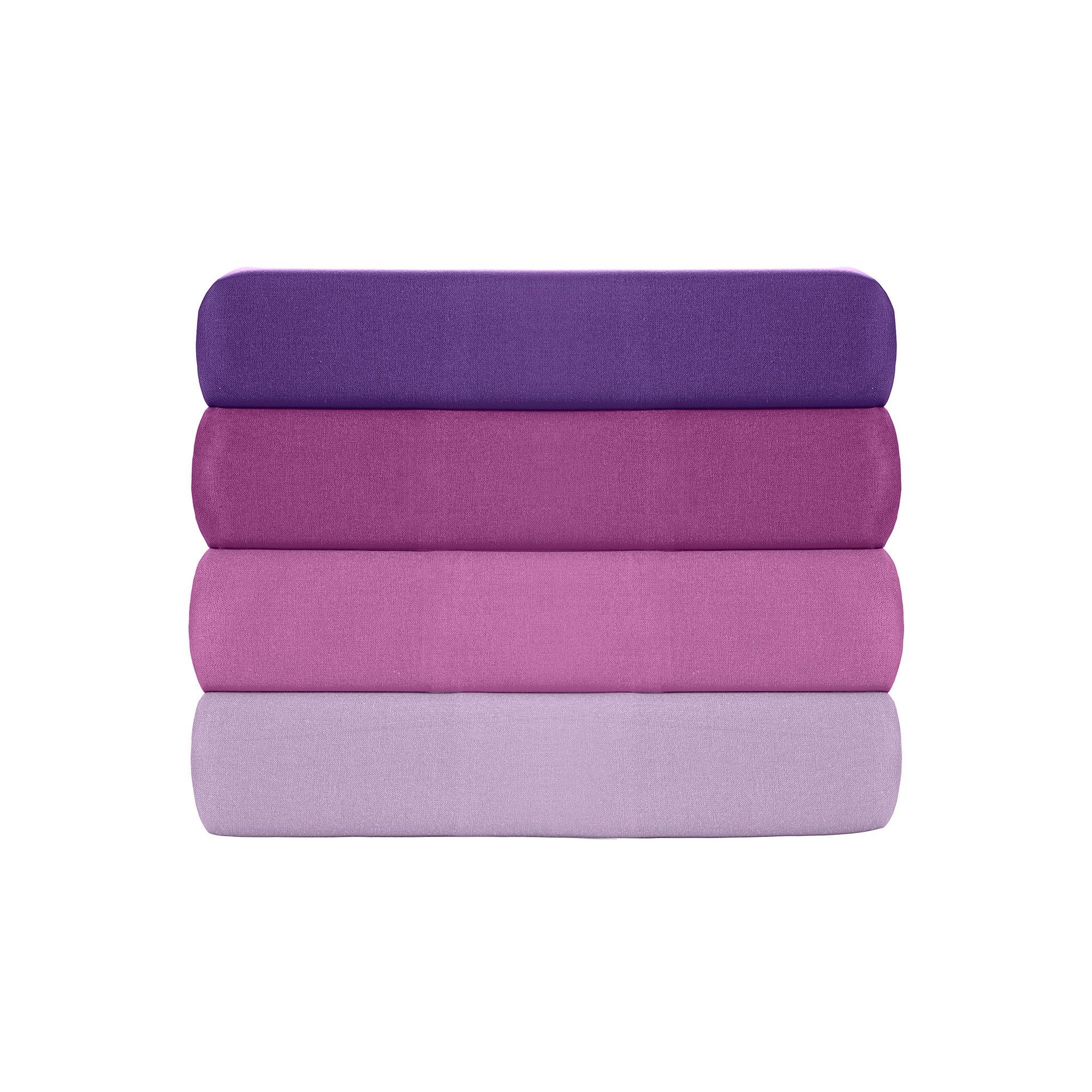 2x Kissenbezug Ranforce Baumwolle Lila 2