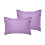 2x Pillowcase Ranforce Cotton Purple 0