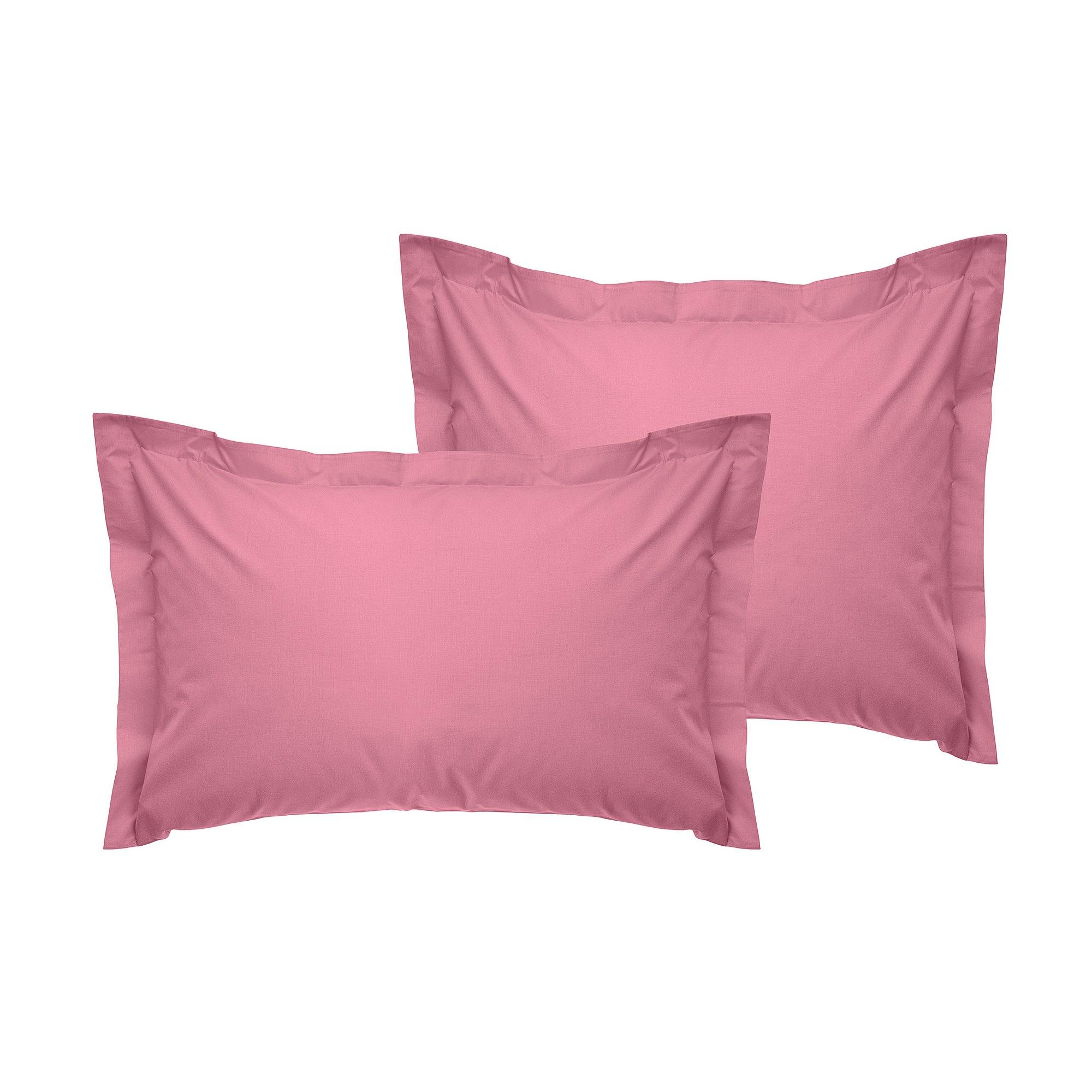 2x pillowcase ranforce cotton Dusty Rose 0
