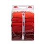 4x Rainbow Bath Towels Cotton Red 4