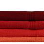 4x Rainbow Bath Towels Cotton Red 1