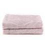 Leaf Bath Towels Cotton Plum 1