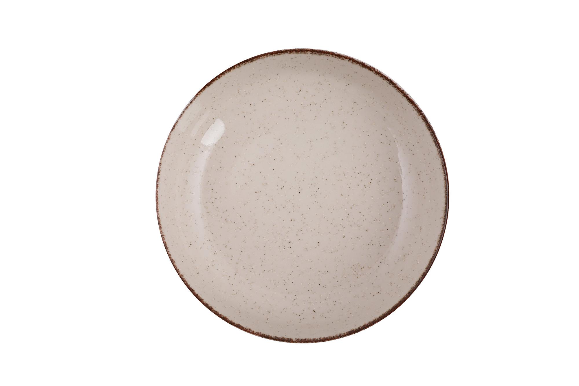 Tableware set 24-piece porcelain cinnamon 6