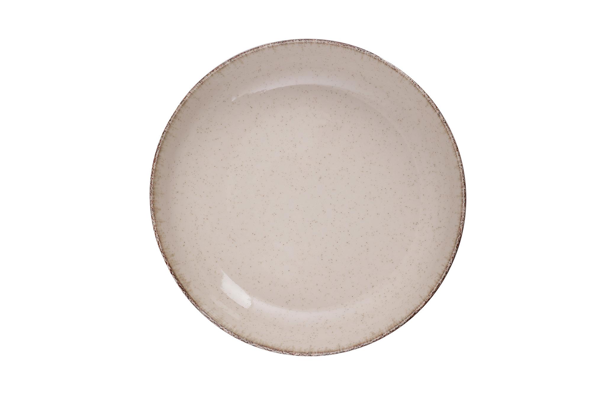 Tableware set 24-piece porcelain cinnamon 7