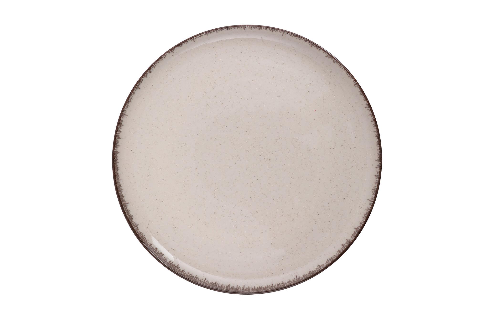 Tableware set 24-piece porcelain cinnamon 9