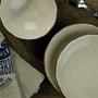 Plate set 18-piece Porcelain Cinnamon brown 4