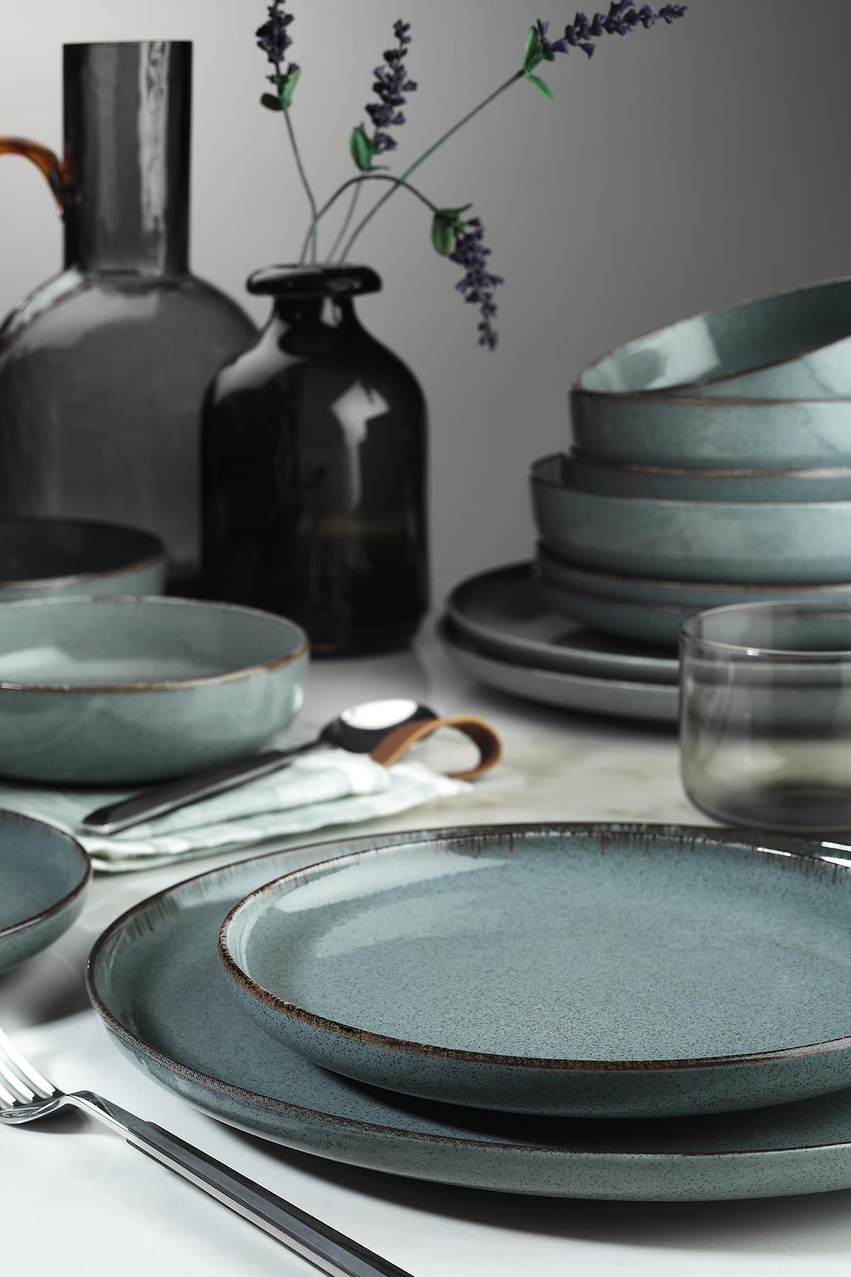 Tableware set 16-pc. Porcelain Green 1