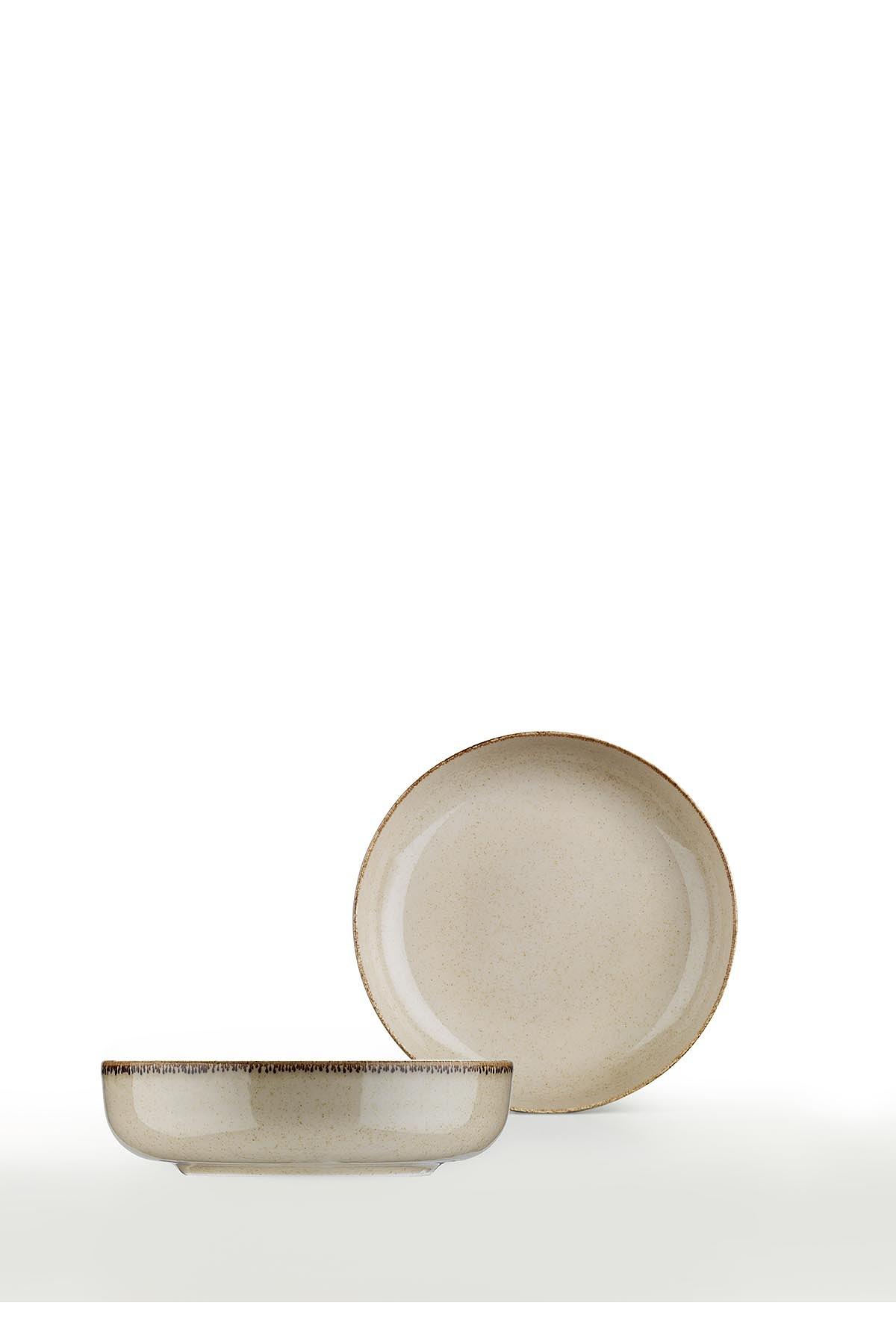 Bowl set 2-pc. Porcelain Beige 1