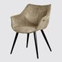 Armlehnstuhl Mikrofaser Used Optik Beige 0