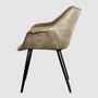 Armchair microfiber Used look Beige 3