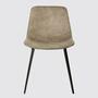 2x Esszimmerstuhl Mikrofaser Beige  1