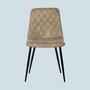 2x Chair Microfiber Used Look Beige 1