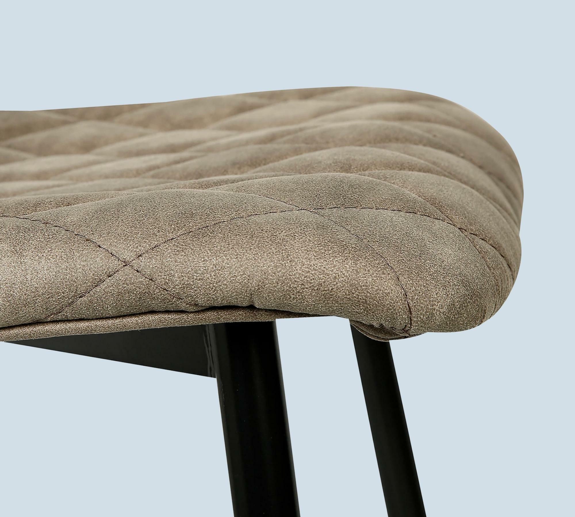 2x Chair Microfiber Used Look Beige 6