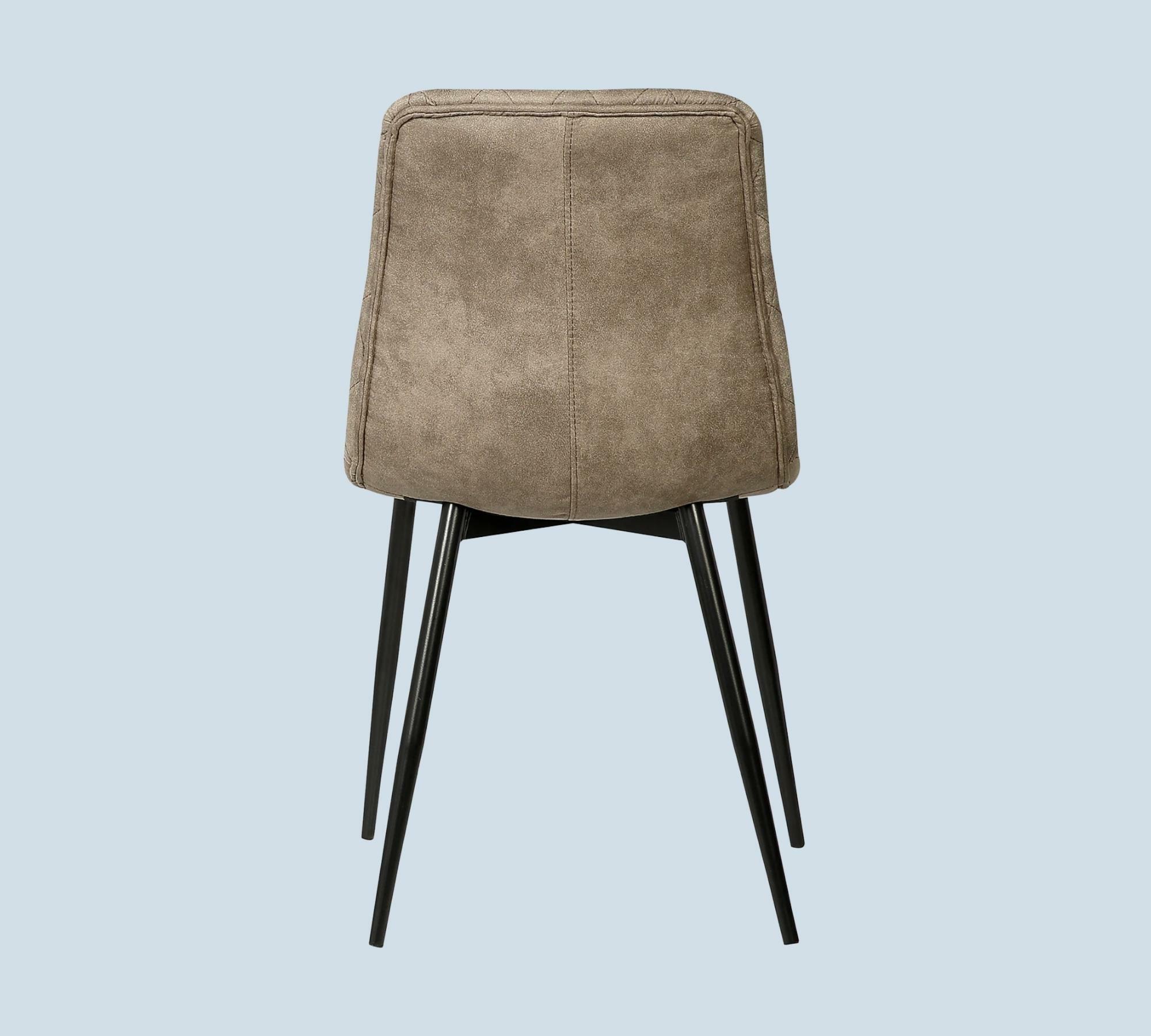 2x Chair Microfiber Used Look Beige 7